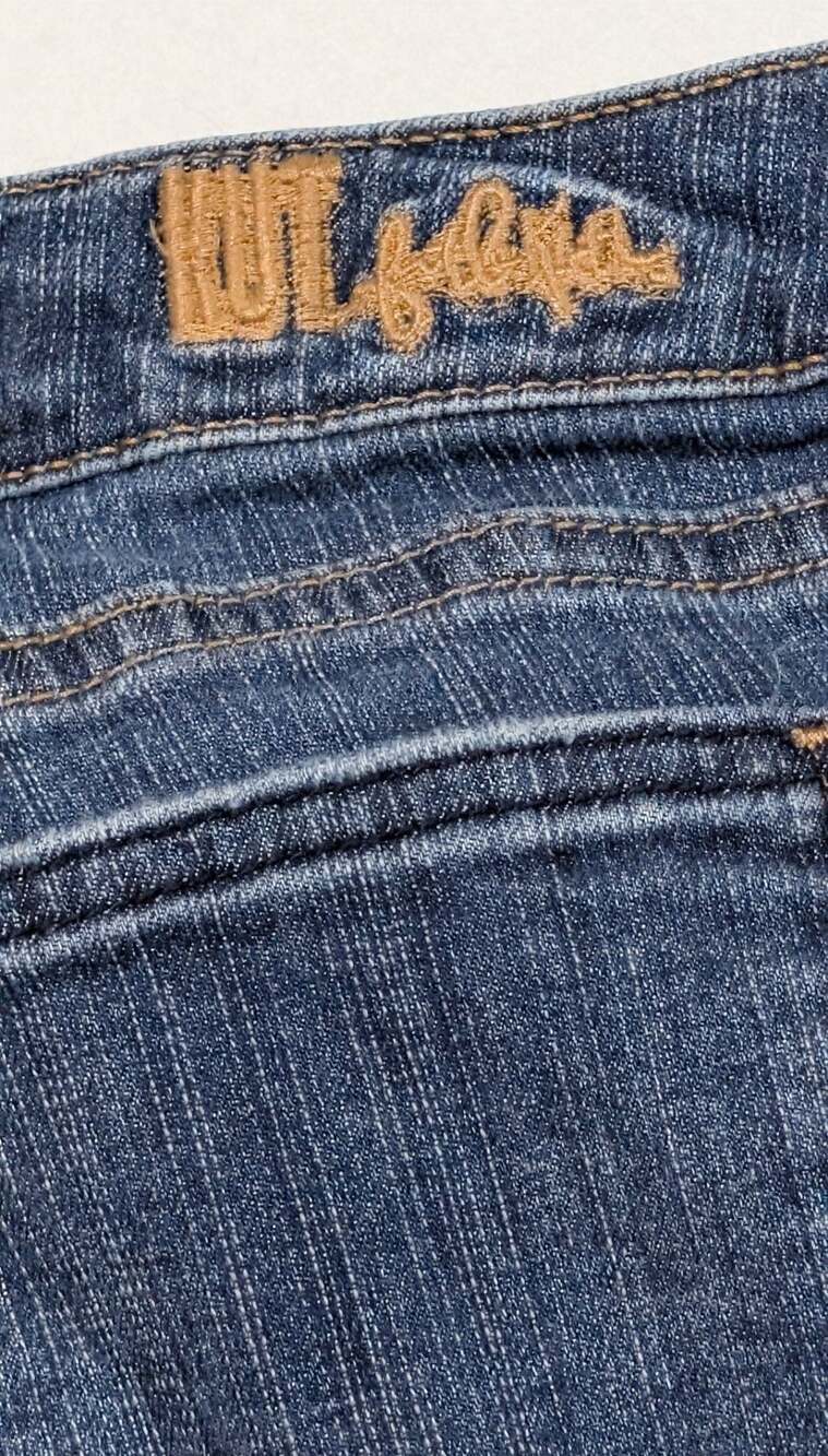 KUT From The Kloth Katy Mid Rise Boyfriend Jeans Medium Wash Stretch Denim 10 - Picture 14 of 15